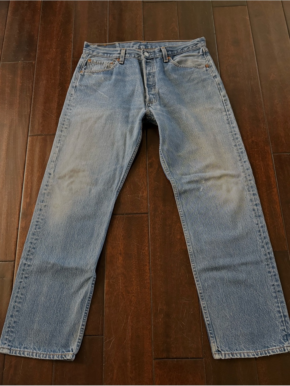 Vintage Y2K Levi's 501 Button-Fly Medium Was Blue Jeans - Made in USA